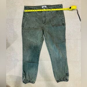 Paige Mayslie Green Jogger / Capri Pants in size 31 (~10)